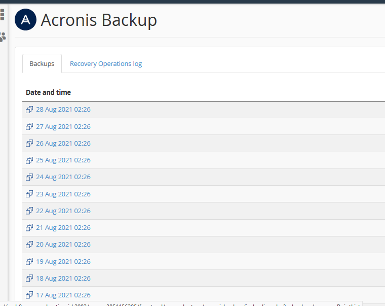 Cara Menggunakan Fitur Acronis Backup di NEO Web Hosting