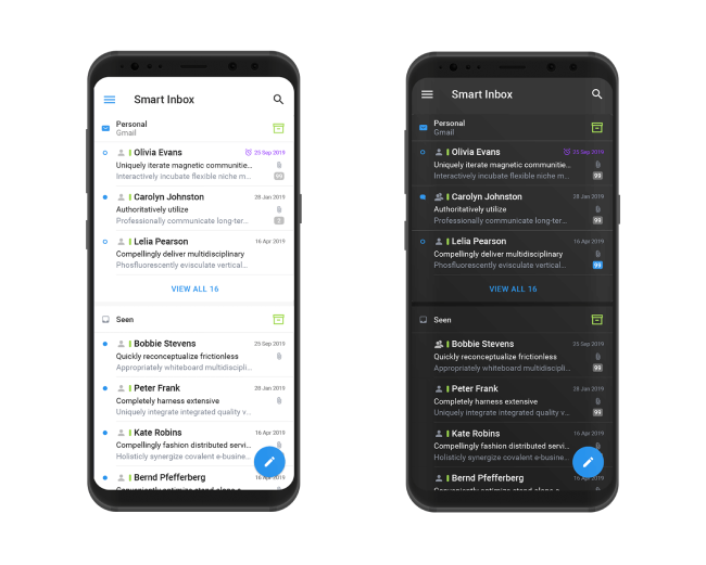 Dark Mode in Spark for Android
