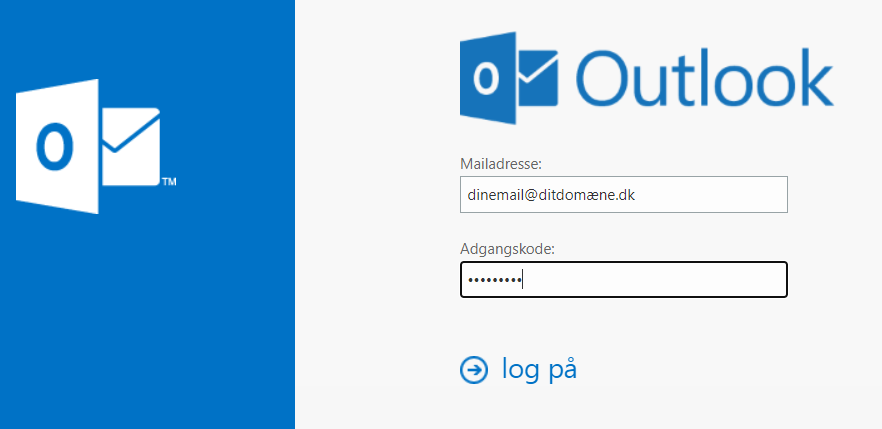 Adgang til at mails online (webmail) Scannet