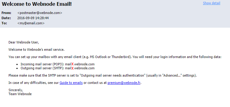 Adding Your Webnode Email Address to Microsoft Outlook 2013