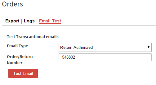 The Email Test tab in Bronto account configurations and the Test Email button
