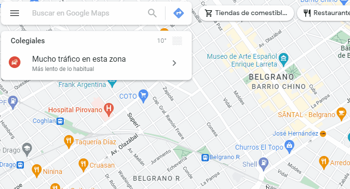 GIF mostrando la búsqueda de la dirección en Google maps y copiando al dirección como se encuentra ahí