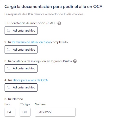 5 pasos para completar y adjuntar la documentación pedida para abrir una cuenta de OCA