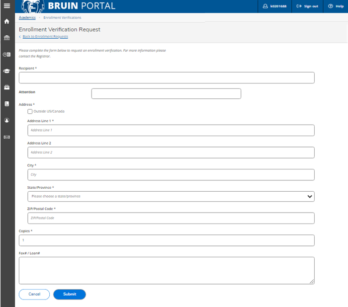 request form image