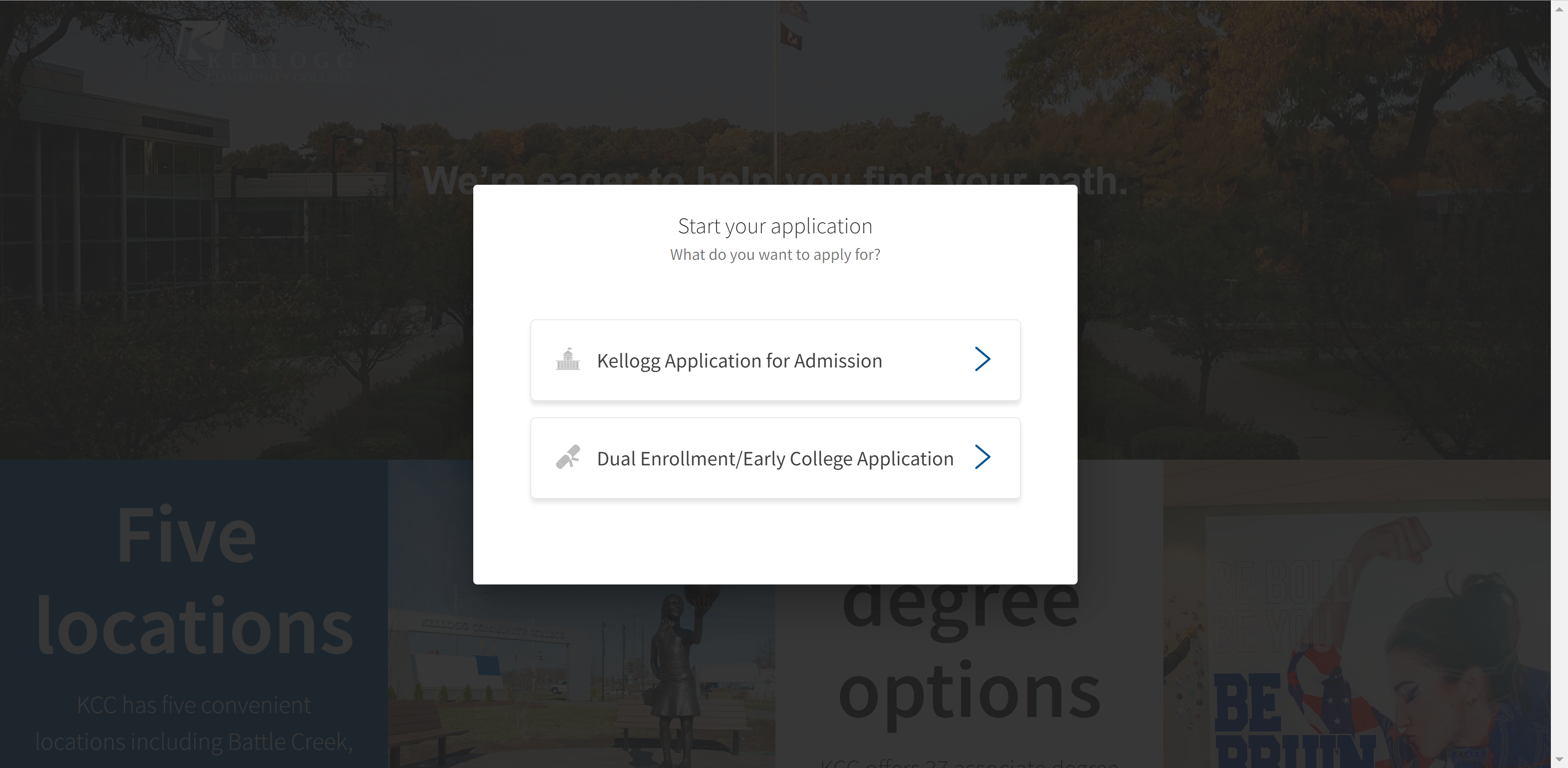 Application or dual enrollment early college application image