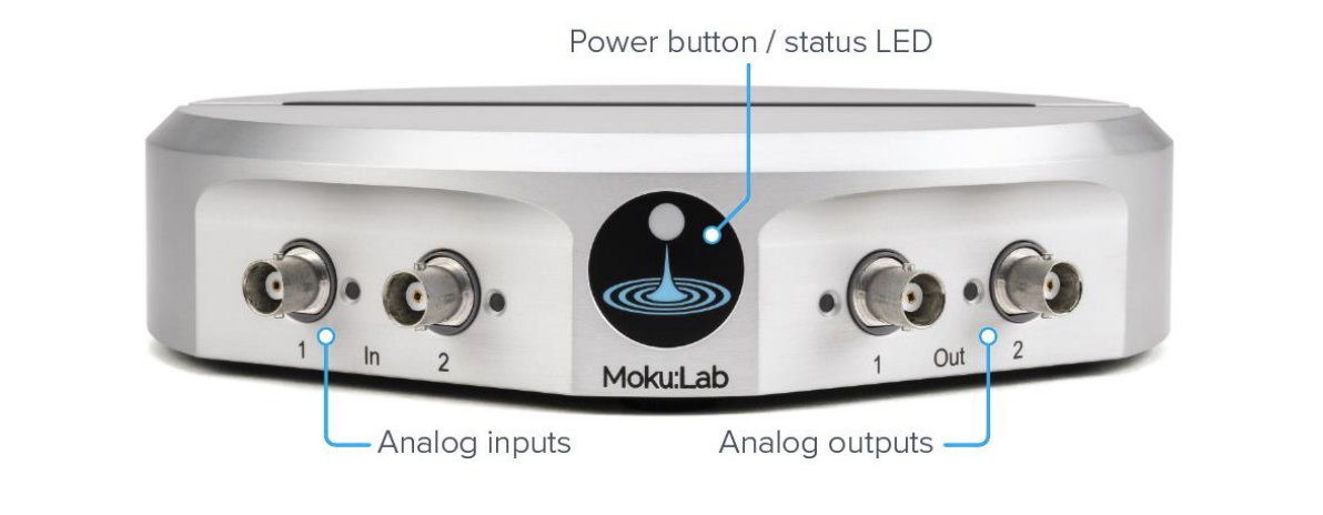 Moku:Lab power button