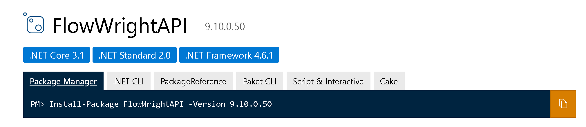 FlowWright API v9.10 Nuget package