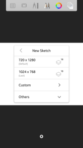 Changing the size of your canvas in Sketchbook for mobile