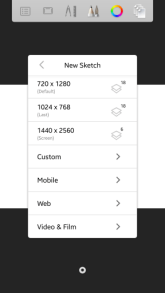 Creating specific canvas sizes in Sketchbook for mobile