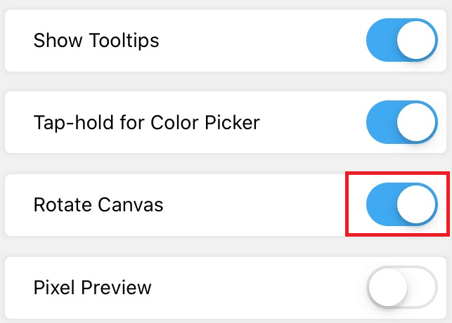 Rotate canvas option is turned on in Preferences