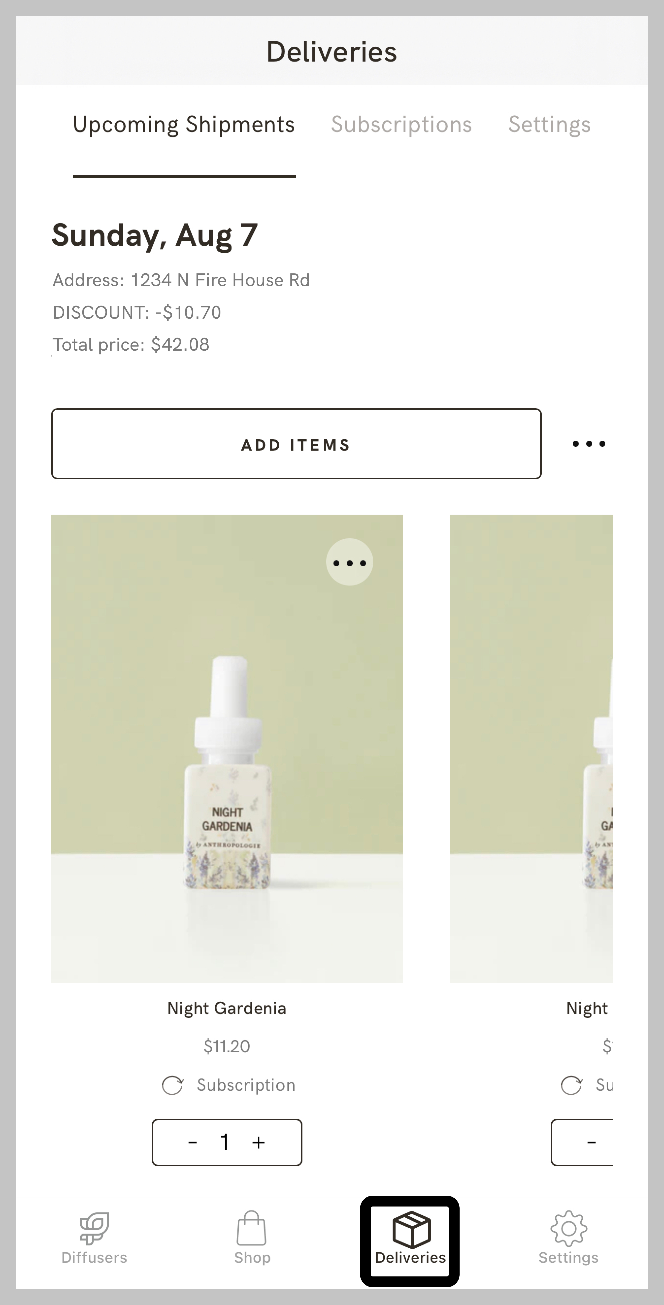 anthropologie change shipping address