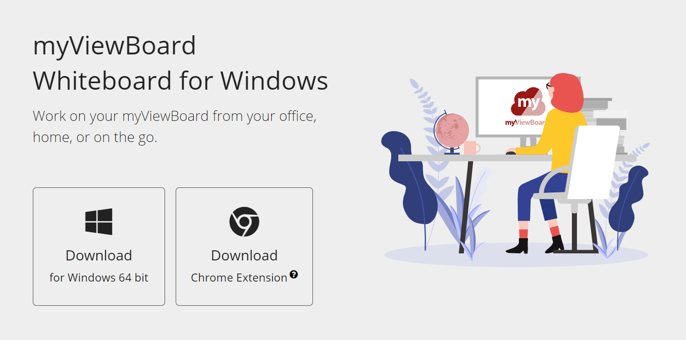 Downloading Whiteboard for Windows & myViewBoard Chrome Extension
