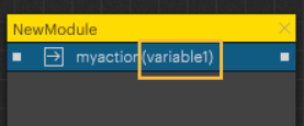 r IewModule • E] myaction(variablel) 